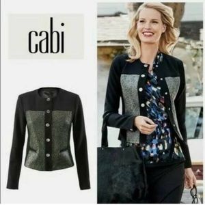 CAbi | #3036 Mixed Media Blazer Jacket